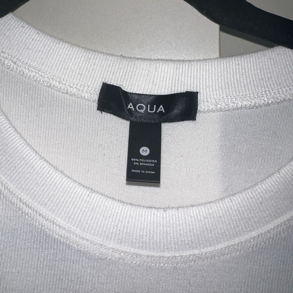 Aqua puff sleeve body suit